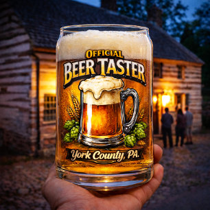 Offizieller Biertester York County PA Humor Dosenglas