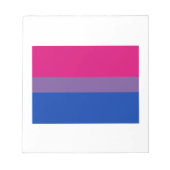 OFFIZIELLER BISEXUELLER PRIDE FLAG NOTIZBLOCK (Vorderseite)