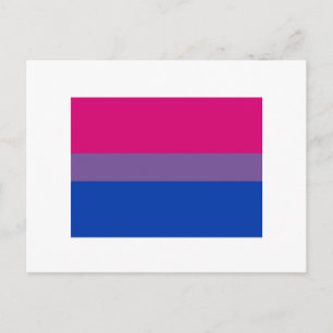 OFFIZIELLER BISEXUELLER PRIDE FLAG POSTKARTE