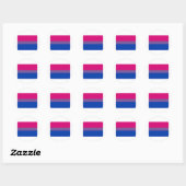 OFFIZIELLER BISEXUELLER PRIDE FLAG RUNDER AUFKLEBER (Blatt)