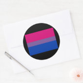 OFFIZIELLER BISEXUELLER PRIDE FLAG RUNDER AUFKLEBER (Umschlag)
