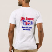 Offizieller Bjor Dagur Pub-Schleichen-T - Shirt (Rückseite)