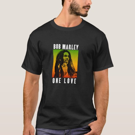 Offizieller Bob Marley One Liebe Gradient T-Shirt (Vorderseite)