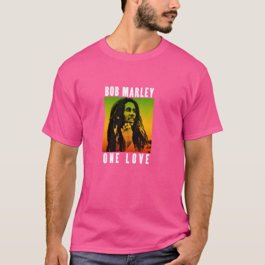 Offizieller Bob Marley One Liebe Gradient T-Shirt (Vorderseite)