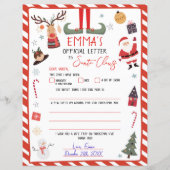 Offizieller Brief an den Weihnachtsmann (Vorderseite)