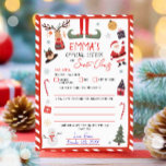 Offizieller Brief an den Weihnachtsmann Einladung<br><div class="desc">Dieser niedliche Elf Letter ist eine perfekte Ergänzung zu Ihrem magischen Weihnachten!</div>