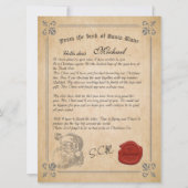 Offizieller Brief der Weihnachtskarte Einladung (Vorderseite)