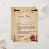 Offizieller Brief der Weihnachtskarte Karte (Vorderseite/Rückseite Beispiel)