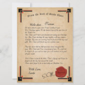 Offizieller Brief der Weihnachtskarte Karte (Vorderseite)