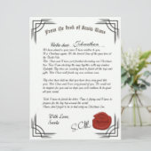 Offizieller Brief der Weihnachtskarte Karte (Stehend Vorderseite)