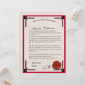 Offizieller Brief der Weihnachtskarte Karte (Vorderseite/Rückseite Beispiel)