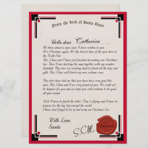 Offizieller Brief der Weihnachtskarte Karte