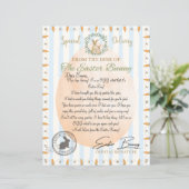 Offizieller Brief vom Osterhasen (Blau) (Stehend Vorderseite)