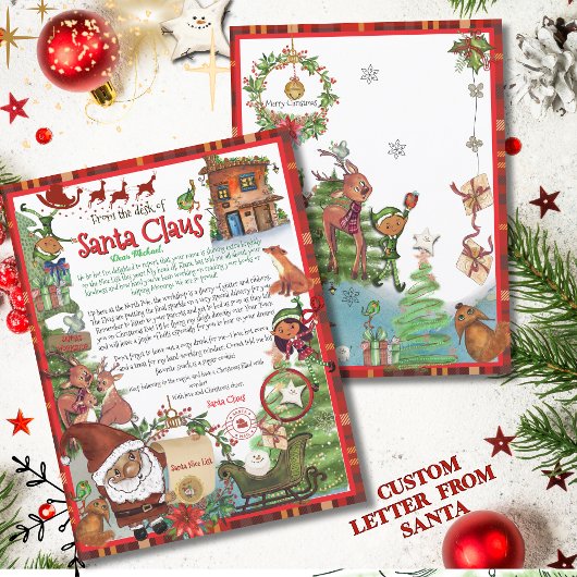 Offizieller Brief von Santa Claus | Traditionelles