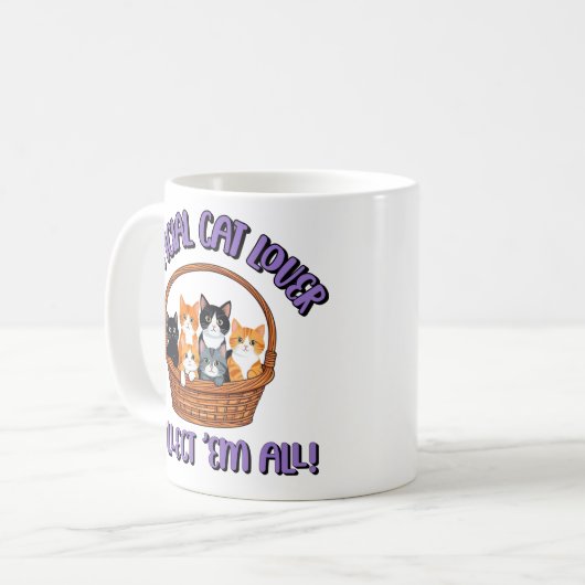 Offizieller Cat Lover - Sammlung "Em All Kaffeetasse (Vorderseite Links)