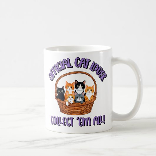Offizieller Cat Lover - Sammlung "Em All Kaffeetasse (Rechts)