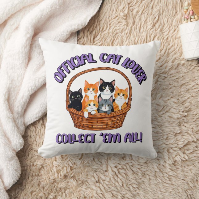 Offizieller Cat Lover - Sammlung "Em All Kissen (Decke)