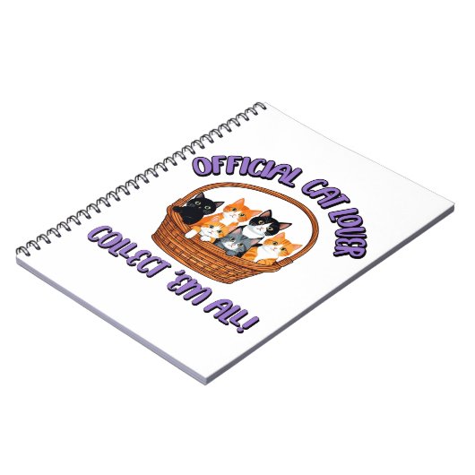 Offizieller Cat Lover - Sammlung "Em All Notizblock (Linke Seite)