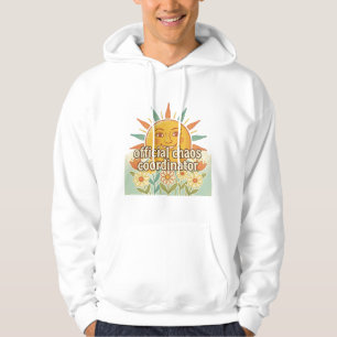Offizieller Chaos-Koordinator Vintage-Sonnendesign Hoodie