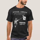 Offizieller Computer-Piraten-knackender Experte T-Shirt (Vorderseite)