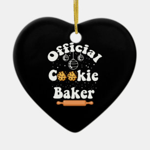 Offizieller Cookie-Bäcker Cookie-Liebhaber Weihnac Keramik Ornament