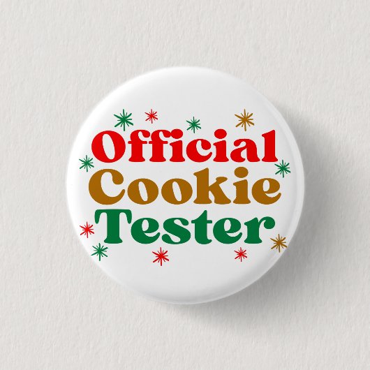 OFFIZIELLER COOKIE-TESTER BUTTON (Vorderseite)