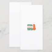 Offizieller Cookie Tester Dankeskarte (Vorne/Hinten)