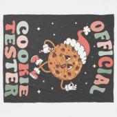 Offizieller Cookie Tester Fleecedecke (Vorderseite (Horizontal))
