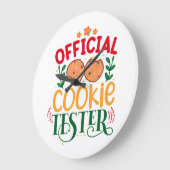 Offizieller Cookie Tester Große Wanduhr (Winkel)