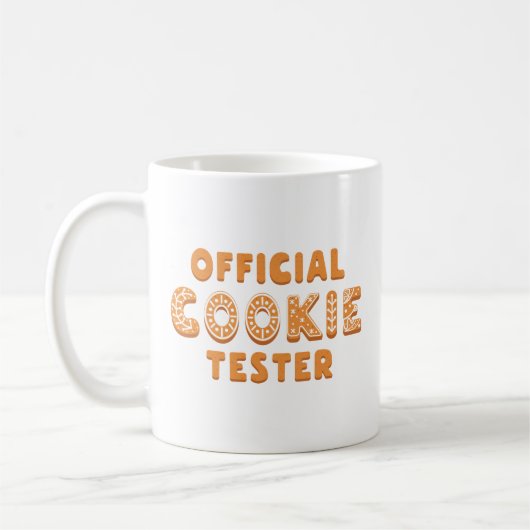 Offizieller Cookie Tester Kaffeetasse (Links)