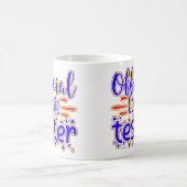 OFFIZIELLER COOKIE TESTER lustiger Cookie Party Ge Kaffeetasse (Mittel)