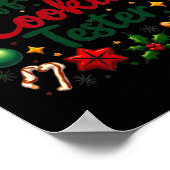 Offizieller Cookie-Tester Lustiges Weihnachts-Pärc Poster (Ecke)