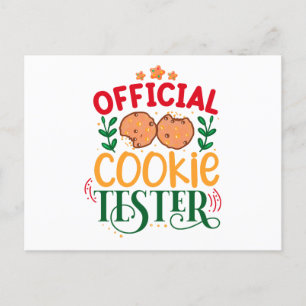 Offizieller Cookie Tester Postkarte