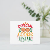 Offizieller Cookie Tester Postkarte (Stehend Vorderseite)