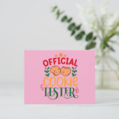 Offizieller Cookie Tester Postkarte (Stehend Vorderseite)