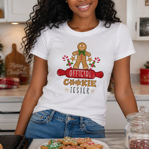 Offizieller Cookie-Tester Weihnachtsfeiertag T-Shirt