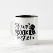 Offizieller Cookie Tester Zweifarbige Tasse (Vorderseite Links)