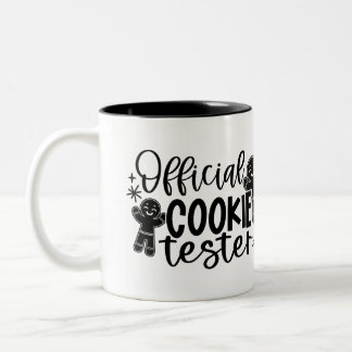 Offizieller Cookie Tester Zweifarbige Tasse