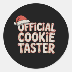 Offizieller Cookie-Verkostung Weihnachten Santa Xm Runder Aufkleber
