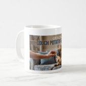 Offizieller Couch Potato French Bulldog Cute Lusti Kaffeetasse (Vorderseite Links)