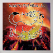 Offizieller Coyote überwindet Vulkandesign Poster (Vorne)