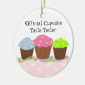Offizieller Cupcake Taste Tester Keramik Ornament (Links)