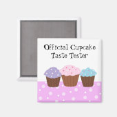 Offizieller Cupcake Taste Tester Magnet (Vorderseite/Rückseite)