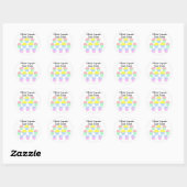 Offizieller CupcakeTaste Tester Runder Aufkleber (Blatt)