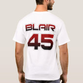 Offizieller Dejuan Blair roter Steigungs-T - Shirt (Rückseite)