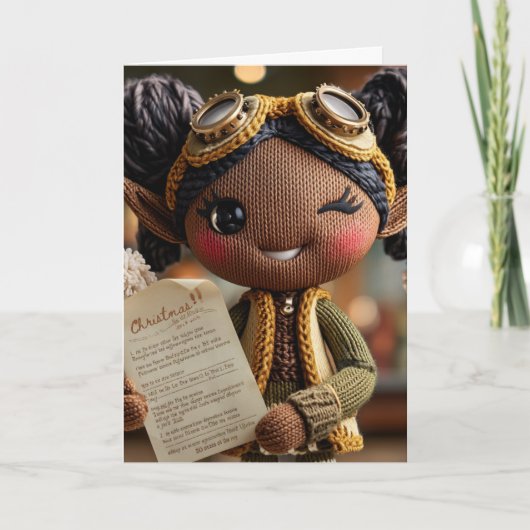 Offizieller Elf-Bereicht  Feiertagskarte (Vorderseite)