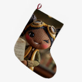 Offizieller Elf-Bereicht Großer Weihnachtsstrumpf (Vorderansicht (hängend))