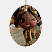 Offizieller Elf-Bereicht Keramik Ornament (Rechts)