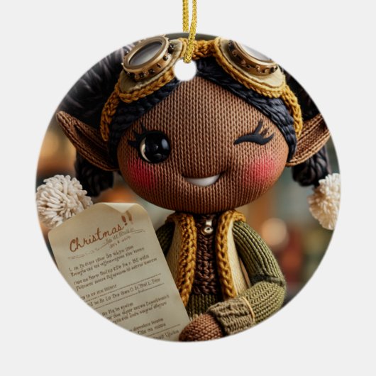 Offizieller Elf-Bereicht Keramik Ornament (Vorne)