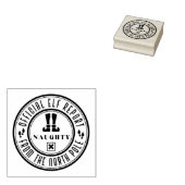 Offizieller Elf-Bericht Naughty Rubber-Briefmarke Gummistempel (Stempel)